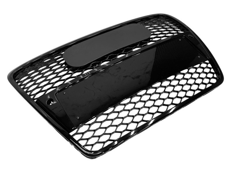 Решітка радіатора Full Black ( в стилі RS6 ) під PDC на Audi A6 C6 2004-2011 року