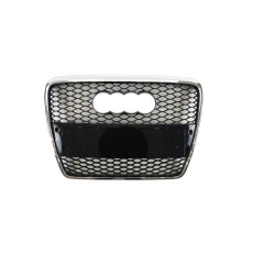 Решітка радіатора Chrome Black ( в стилі RS6 ) під PDC на Audi A6 C6 2004-2011 року