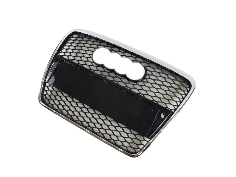 Решітка радіатора Chrome Black ( в стилі RS6 ) під PDC на Audi A6 C6 2004-2011 року