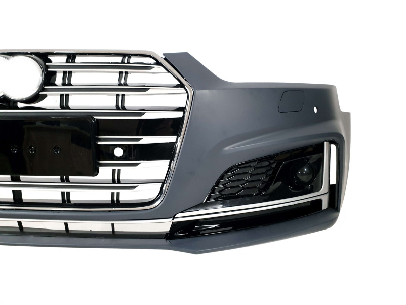 Передній бампер  ( в стилі S5 ) V2 на Audi A5 B9 2016-2020 року