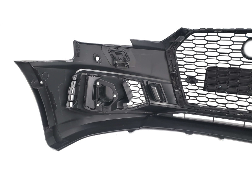 Передній бампер  ( в стилі RS4 під радари V3 ) на Audi A4 B9 2015-2019 року