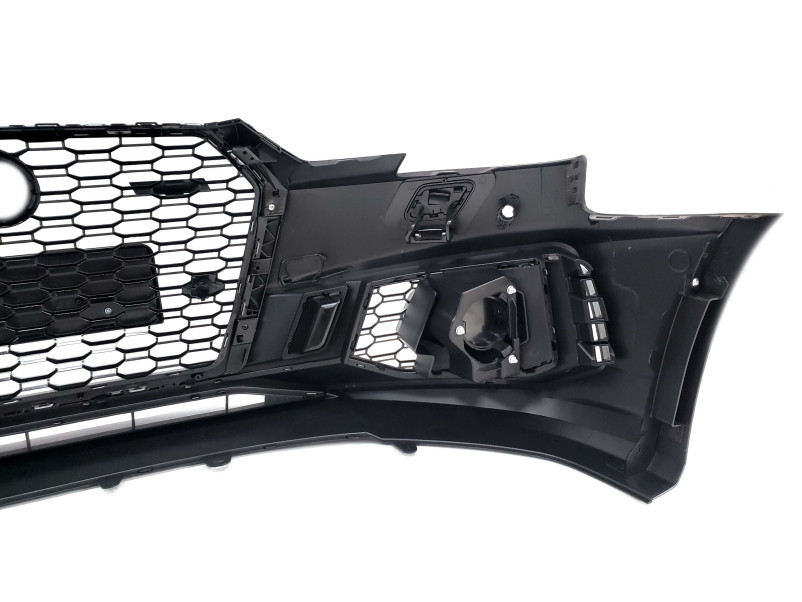 Передній бампер  ( в стилі RS4 під радари V3 ) на Audi A4 B9 2015-2019 року