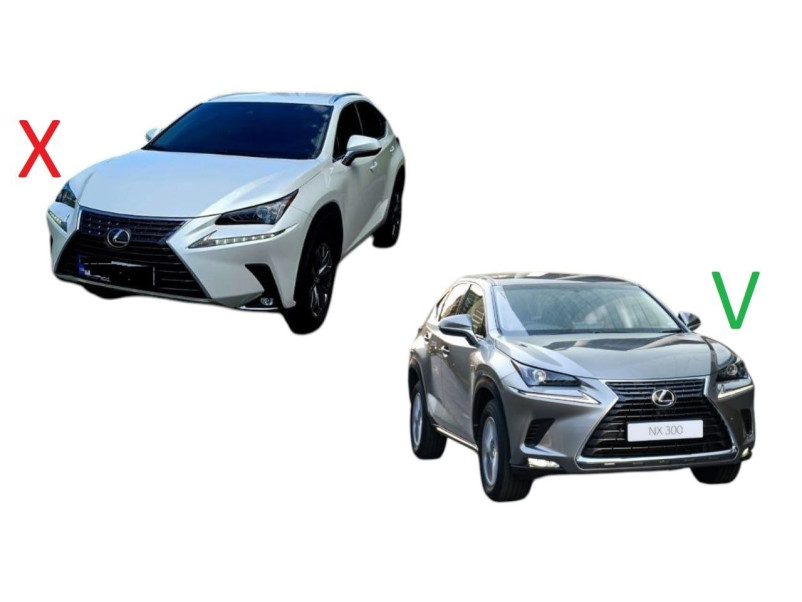 Решітка радіатора Gray ( стиль F-Sport ) під камеру на Lexus NX 2014-2017 року
