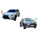 Решітка радіатора Gray ( стиль F-Sport ) під камеру на Lexus NX 2014-2017 року