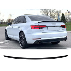 Спойлер Чорний глянець V2 на Audi A4 B9 2015-2019 року