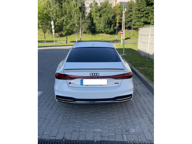 Спойлер Чорний глянець  на Audi A7 4K 2017-2023 року
