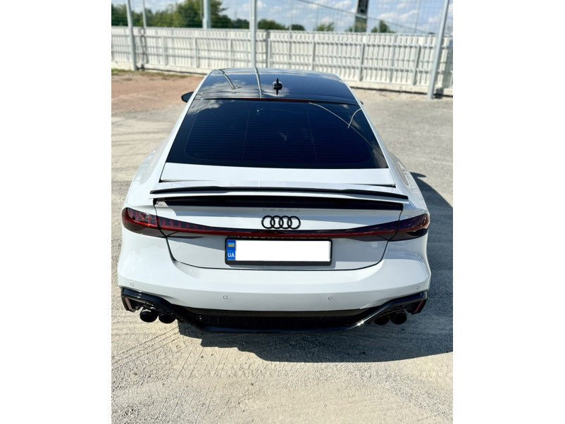 Спойлер Чорний глянець  на Audi A7 4K 2017-2023 року