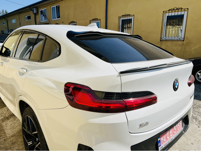 Спойлер Чорний глянець ( верхній ) на BMW X4 G02 2018-2022 року