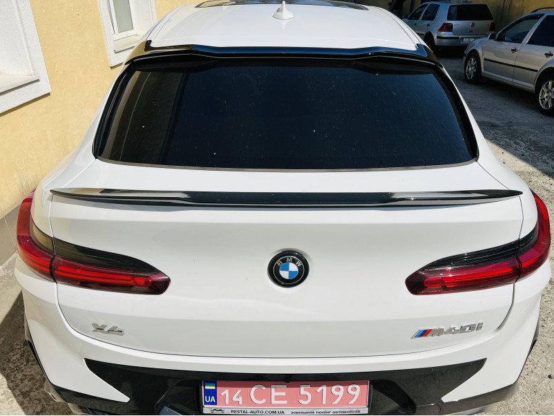 Спойлер Чорний глянець ( верхній ) на BMW X4 G02 2018-2022 року