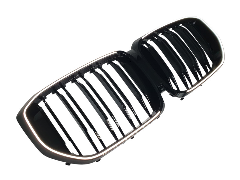 Ніздрі Чорний глянець LED ( Iconic Glow ) 2bar на BMW X5 G05 2023-2025 року