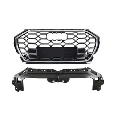 Решітка радіатора Silver Black ( в стилі SQ5 ) ПОШКОДЖЕНА на Audi Q5 80A 2020-2024 року