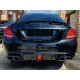 Дифузор ( заднього бампера )  Full Black ( стиль C63 Brabus ) Sedan без насадок на Mercedes-Benz C-Class W205 2014-2018 року