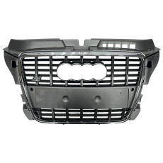 Решітка радіатора Silver Chrome ( в стилі S3 ) на Audi A3 8P 2008-2012 року