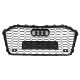 Решітка радіатора Chrome Black ( в стилі RS6 без камери та без радарів ) на Audi A6 C8 2018-2023 року
