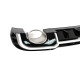 Дифузор ( заднього бампера ) Black Silver / Chrome Pipe ( в стилі RS3 ) Sedan S-Line на Audi A3 8V 2016-2020 року
