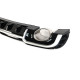 Дифузор ( заднього бампера ) Black Silver / Chrome Pipe ( в стилі RS3 ) Sedan S-Line на Audi A3 8V 2016-2020 року