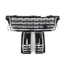Решітка радіатора  + жабра на Land Rover Range Rover Vogue L322 2010-2013 року