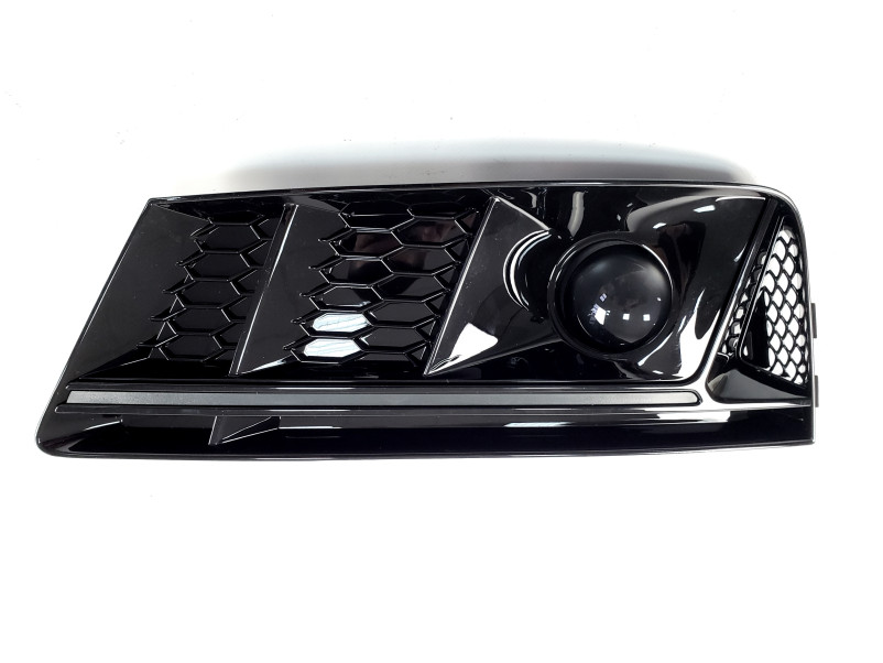 Решітки в бампер Full Black ( в стилі S4 під радари ) на Audi A4 B9 2015-2019 року