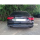 Дифузор ( заднього бампера ) Silver Black ( в стилі S7 00-00 ) на Audi A7 4G 2014-2017 року