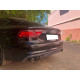Дифузор ( заднього бампера ) Silver Black ( в стилі S7 00-00 ) на Audi A7 4G 2014-2017 року