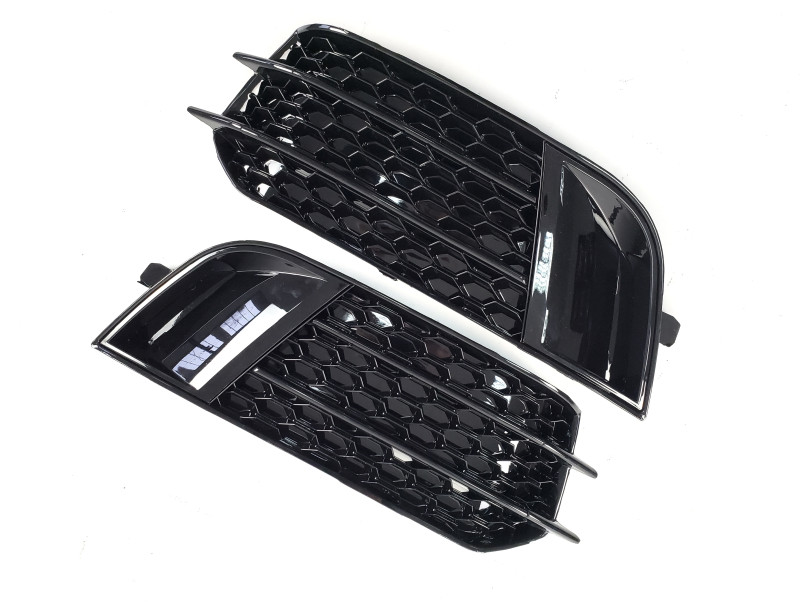 Решітки в бампер Full Black ( в стилі RS1 ) на Audi A1 8X 2010-2014 року