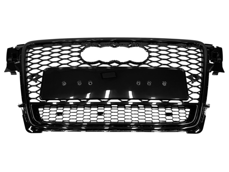Решітка радіатора Full Black ( в стилі RS4 quattro ) на Audi A4 B8 2007-2011 року