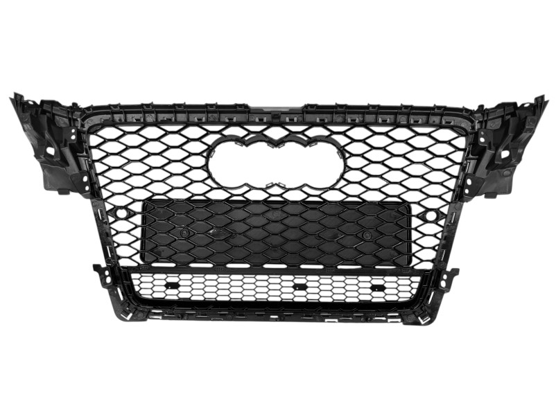 Решітка радіатора Full Black ( в стилі RS4 quattro ) на Audi A4 B8 2007-2011 року