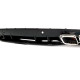Дифузор ( заднього бампера ) Full Black / Chrome Pipe ( стиль AMG C63 Edition 1 ) Coupe на Mercedes-Benz C-Class W205 2018-2021 року
