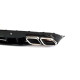 Дифузор ( заднього бампера ) Full Black / Chrome Pipe ( стиль AMG C63 Edition 1 ) Coupe на Mercedes-Benz C-Class W205 2018-2021 року