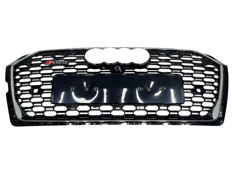 Решітка радіатора Chrome Black ( в стилі RS5 під камеру ) на Audi A5 B9 2016-2020 року