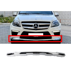 Накладки на бампер  передній ( Хром ) на Mercedes-Benz GL-Class X166 2012-2015 року
