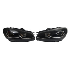 Передні фари  ( Full Led апгрейд в Golf VII 2017+ ) на Volkswagen Golf VI 2008-2012 року