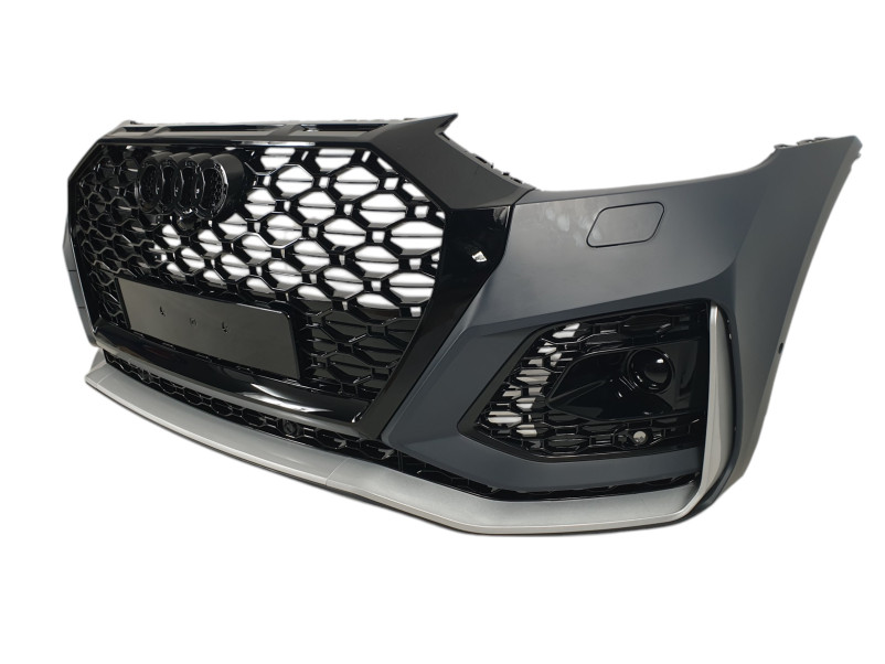 Передній бампер  ( стиль RS ) V3 на Audi Q5 80A 2020-2024 року