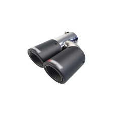 Насадки на вихлоп Carbon ( матовий ) 54mm To 76mm ( подвійна H ) на Akrapovič Akrapovič