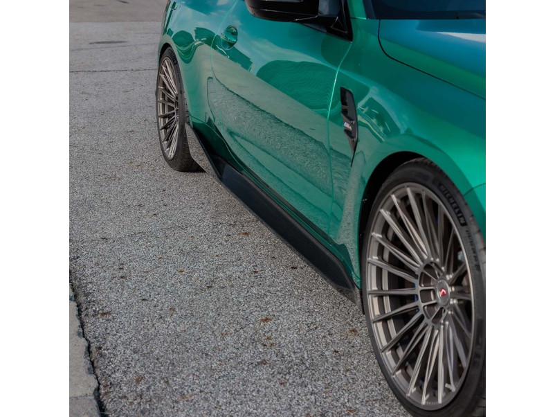 Леза на пороги ( Карбон )  V1 на BMW M4 G82 / G83 2021-2025 року