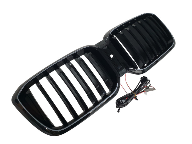 Ніздрі Чорний глянець LED ( Iconic Glow ) 1bar на BMW X3 G01 2022-2024 року