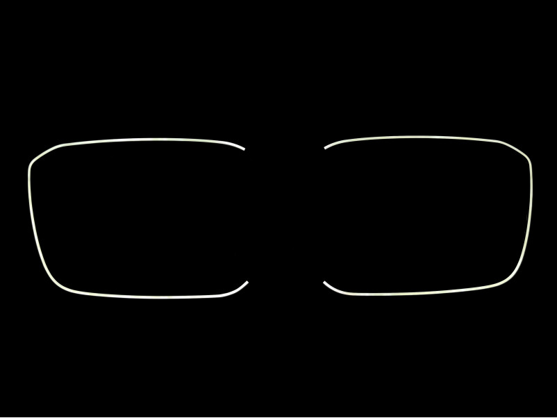 Ніздрі Чорний глянець LED ( Iconic Glow ) 1bar на BMW X3 G01 2022-2024 року