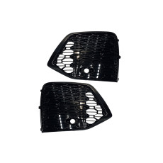 Решітки в бампер  ( RS Style ) Full Black на Audi Q5 80A 2020-2024 року