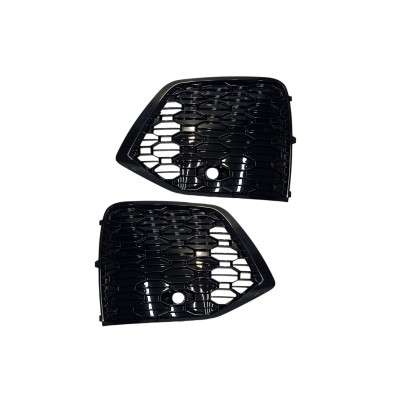 Решітки в бампер  ( RS Style ) Full Black на Audi Q5 80A 2020-2024 року