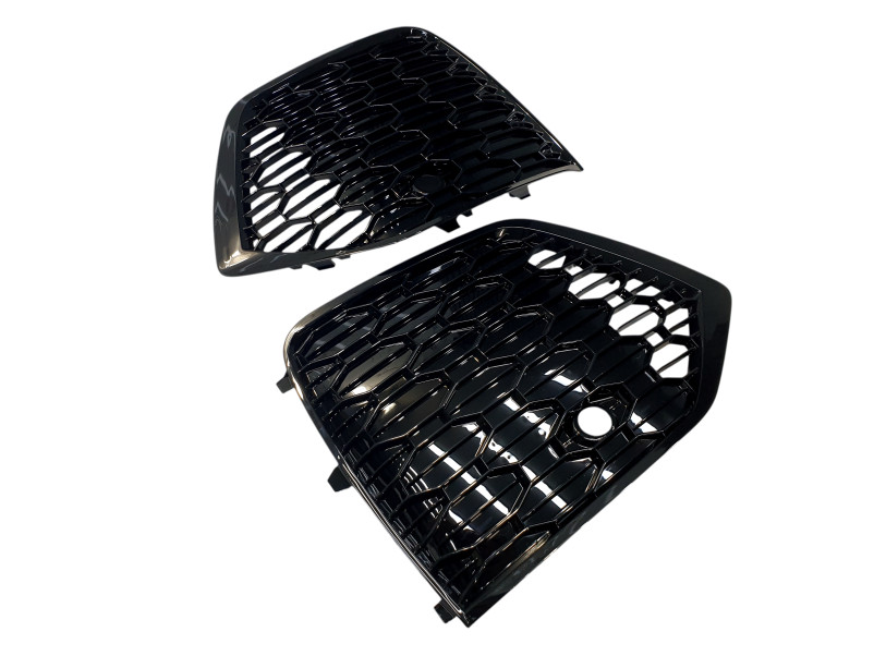 Решітки в бампер  ( RS Style ) Full Black на Audi Q5 80A 2020-2024 року