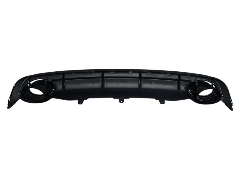Дифузор ( заднього бампера )  Full Black / Black Pipe ( в стилі RS6 ) на Audi A6 C7 2011-2014 року