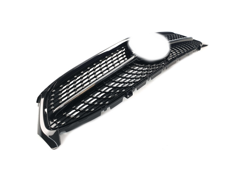 Решітка радіатора Black ( без місця під камеру ) Diamond на Mercedes-Benz CLA-Class C118 2019-2023 року