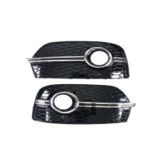 Решітки в бампер Chrome Black ( стиль RSQ3 під туманки ) на Audi Q3 8U 2011-2014 року