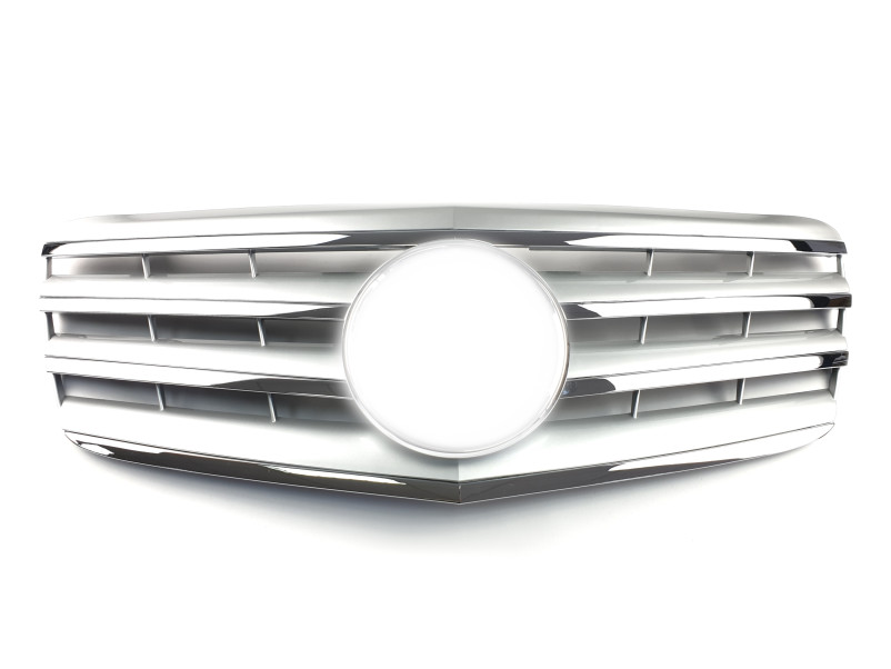Решітка радіатора Silver CL на Mercedes-Benz E-Class W211 2007-2009 року