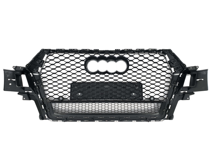 Решітка радіатора Full Black ( в стилі RSQ7 quattro ) на Audi Q7 4M 2015-2020 року