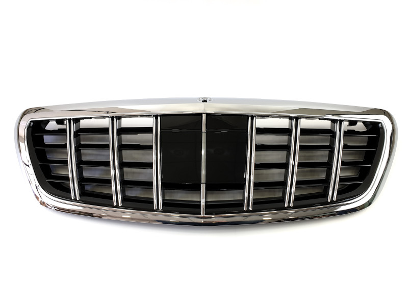 Решітка радіатора  Chrome Black під нічне бачення та камеру GT на Mercedes-Benz S-Class W222 2013-2017 року