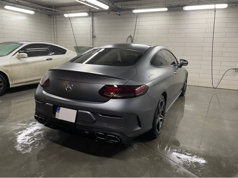 Дифузор ( заднього бампера ) Full Black ( стиль AMG C63 Edition 1 ) Coupe на Mercedes-Benz C-Class W205 2014-2018 року