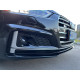 Решітки в бампер Black / Silver ( стиль S5 під дистронік ) S-Line на Audi A5 B9 2016-2020 року