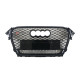 Решітка радіатора Full Black ( в стилі RS4 quattro ) на Audi A4 B8 2011-2015 року