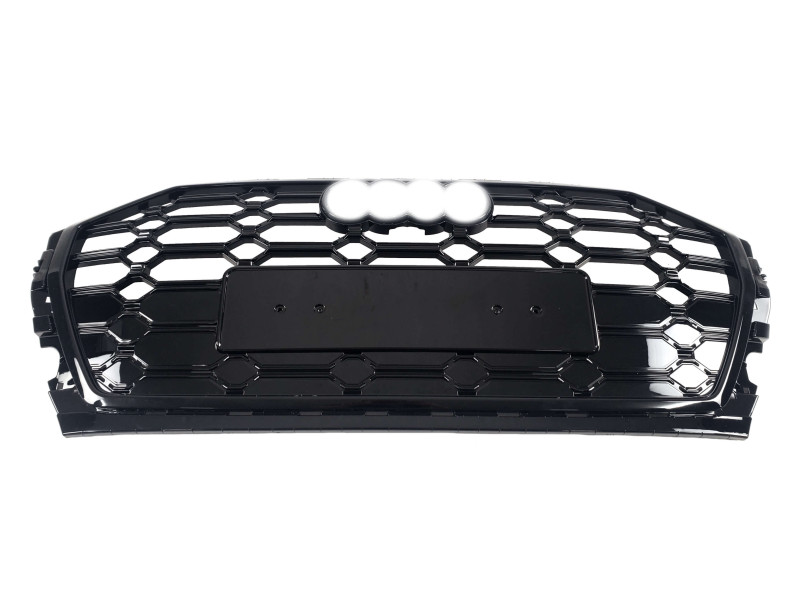 Решітка радіатора Full Black ( в стилі SQ ) на Audi Q5 80A 2020-2024 року